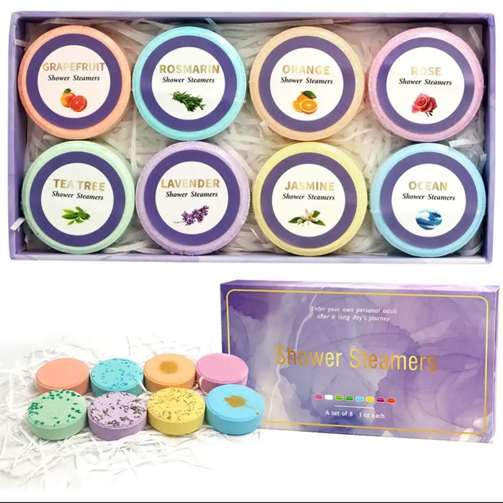 Set of 8 shower steamers (all different scents)
